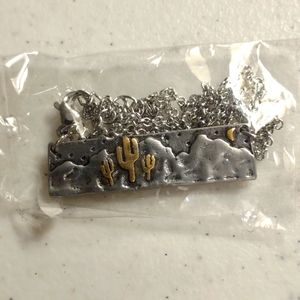 Desert landscape necklace